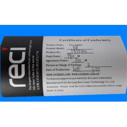 RECI CO2 LASER TUBE INDUSTRIAL USE z2 z4 z6 z8 w2 w4 w6 w8